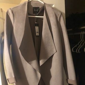 Dynamite Waterfall faux suede jacket BNWT